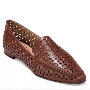 Cole Haan Women's Chantal Perforated Brown Loafers